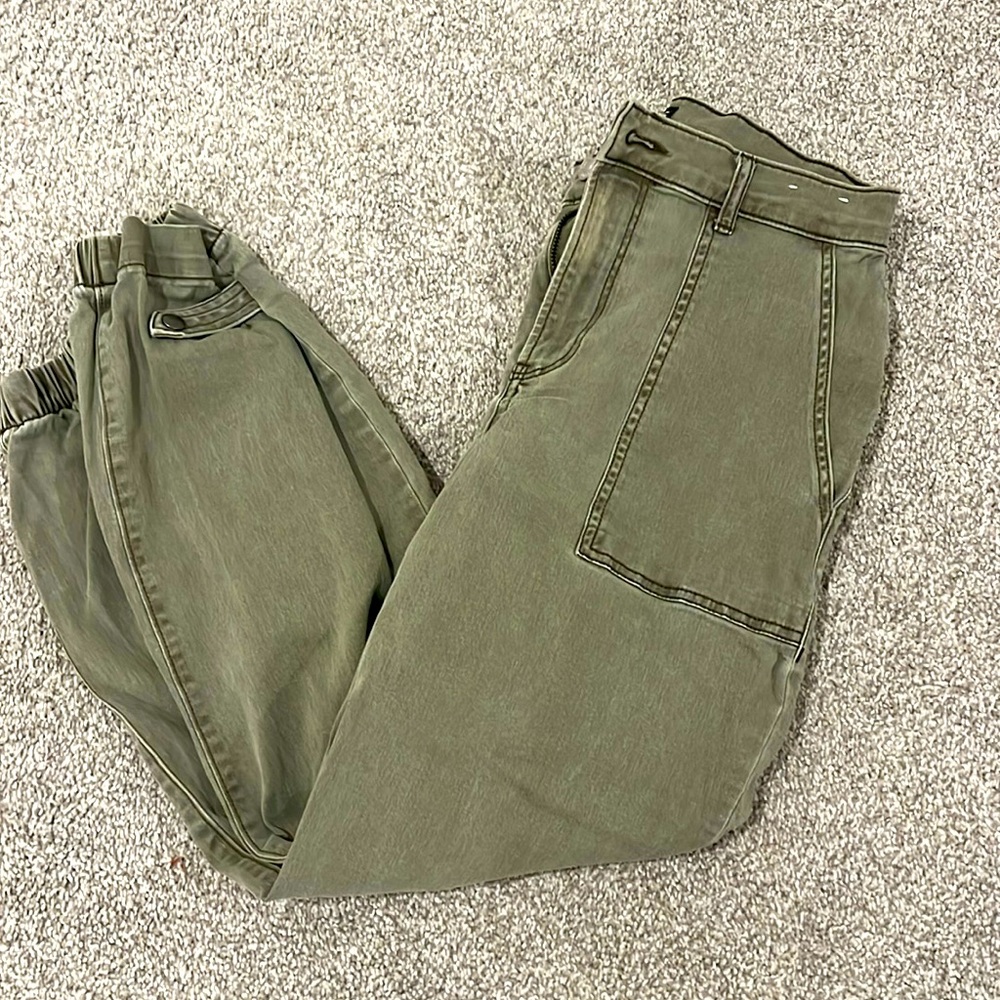 Express Cinched Hem Jeans